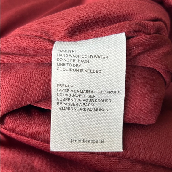 Elodie Oxblood Sequin Mini Bell Sleeve Excellent Size M - Picture 6 of 9